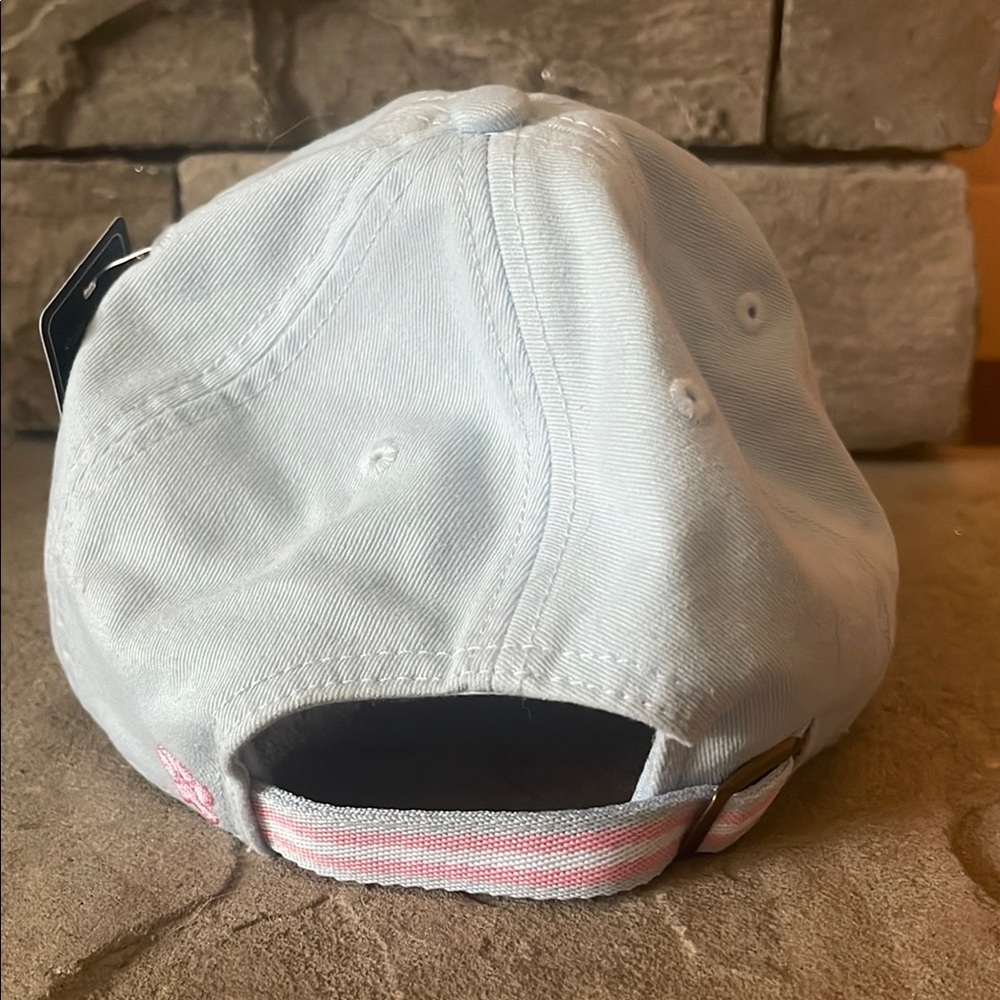 Light blue and pink 'Dog Mom' Baseball Cap - Picture 3 of 6